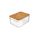 Organizador com Tampa de Bambu Ou 3L Linha Clear