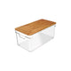 Organizador com Tampa de Bambu Ou 6,3L Linha Clear