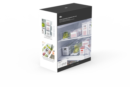Conjunto Organizadores de Geladeira Clear Fresh