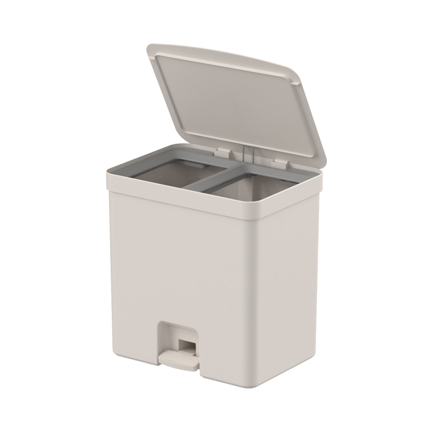Lixeira de Pedal com Duplo Compartimento Ou 20L Linha Trium