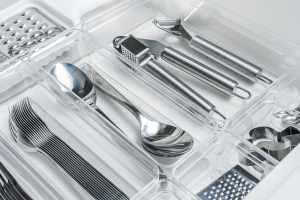 Organizador de Gavetas Ou 30x15x5,6cm Linha Clear Gavetas
