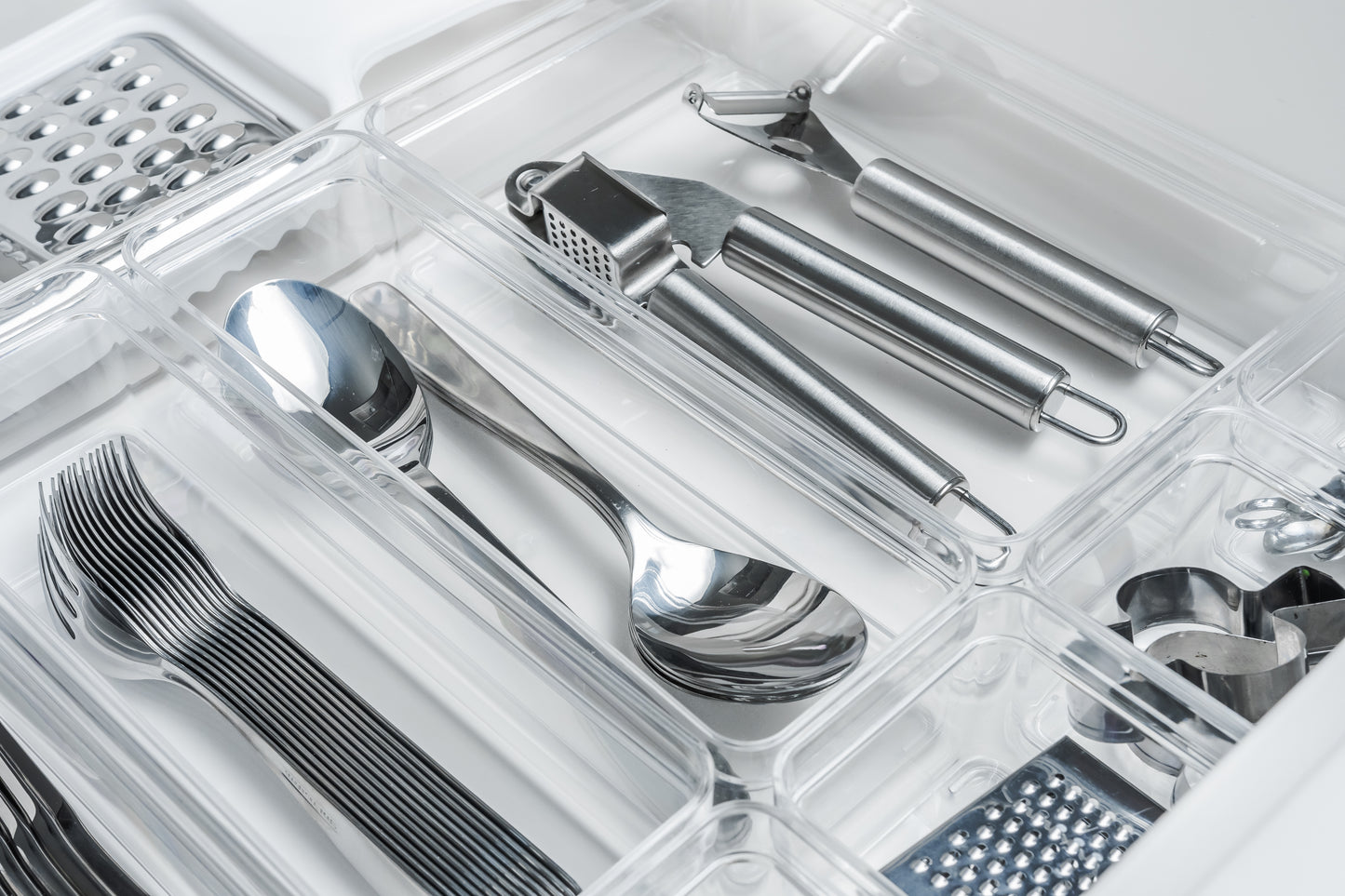 Organizador de Gavetas Ou 30x15x5,6cm Linha Clear Gavetas