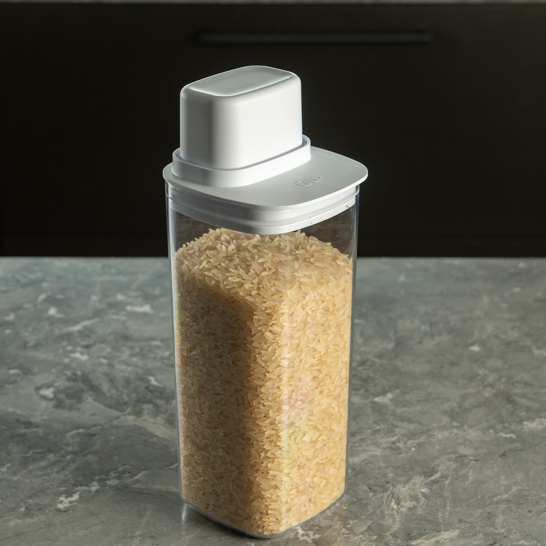 Pote Hermético Para Mantimentos com Medidor Ou Quadrado 1,5L Linha Drop