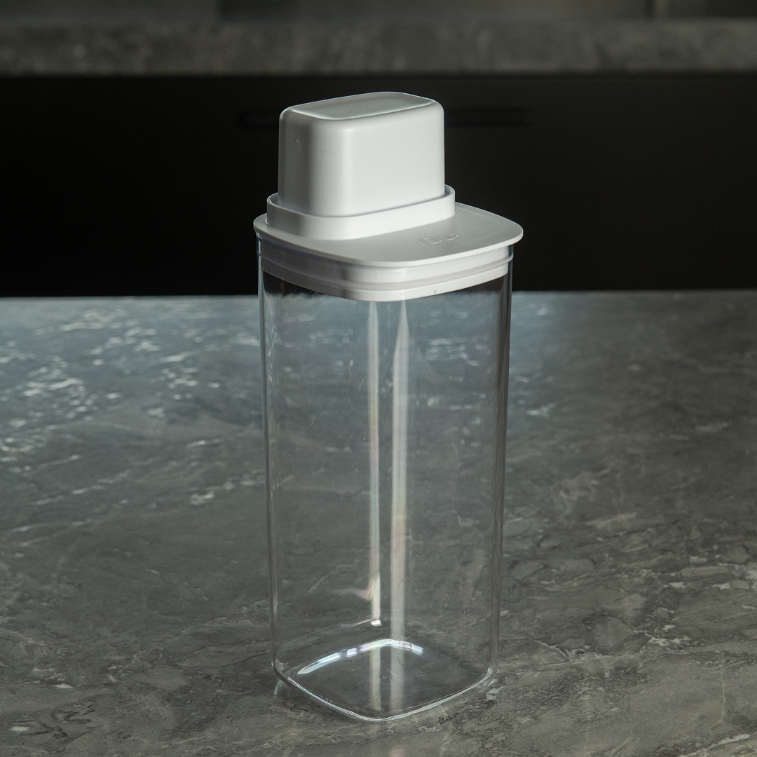 Pote Hermético Para Mantimentos com Medidor Ou Quadrado 1,5L Linha Drop