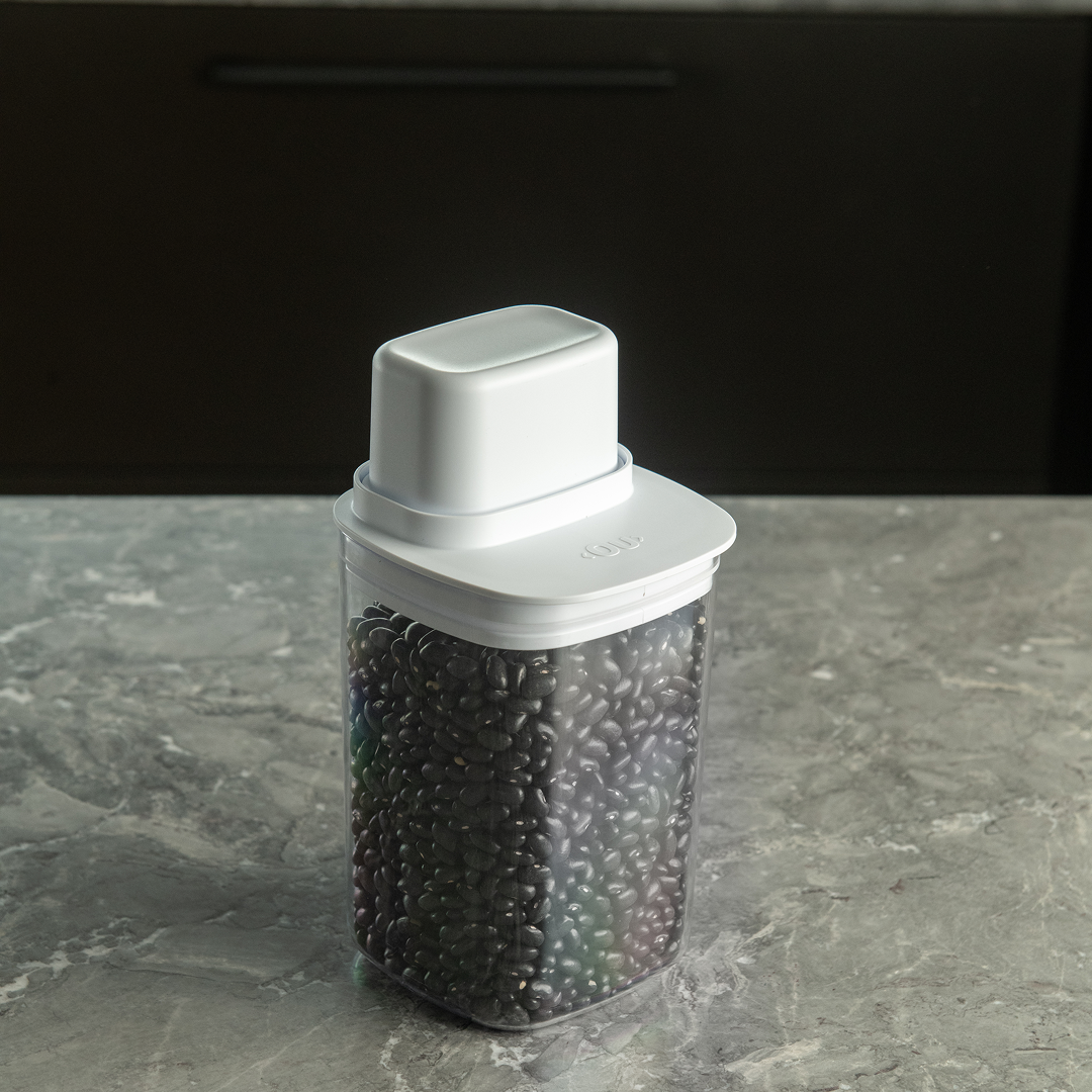 Pote Hermético Para Mantimentos com Medidor Ou Quadrado 1L Linha Drop