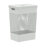 Cesto de Roupas Ou 49L com Tampa Linha Grid