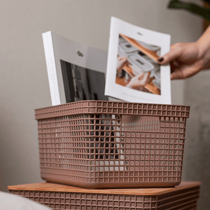 Cesto organizador Ou 20L Linha Grid - Ou