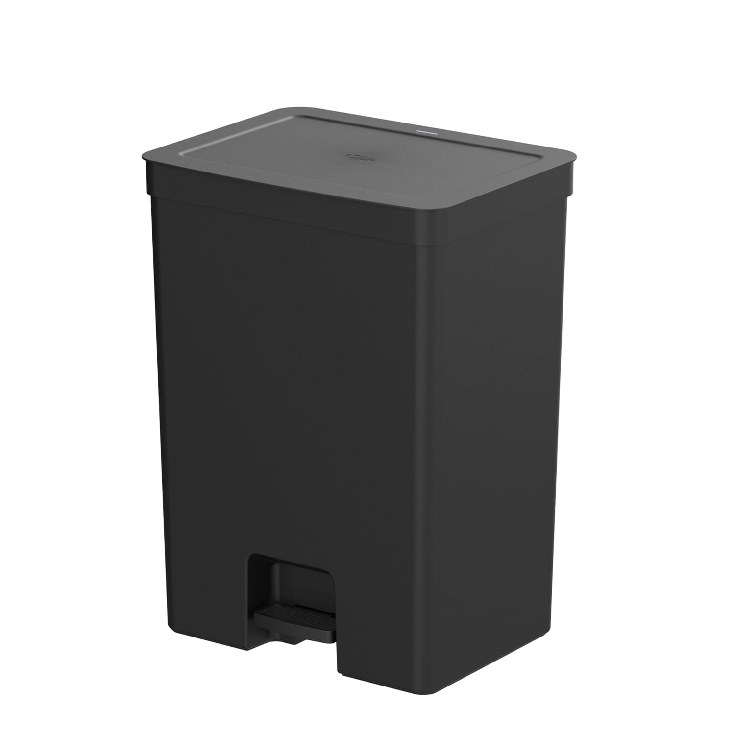 Lixeira com pedal Ou 50 Litros na cor preta
