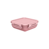 Marmita Hermética Quadrada Bicolor com Divisória Ou 570ml Linha Marmitou