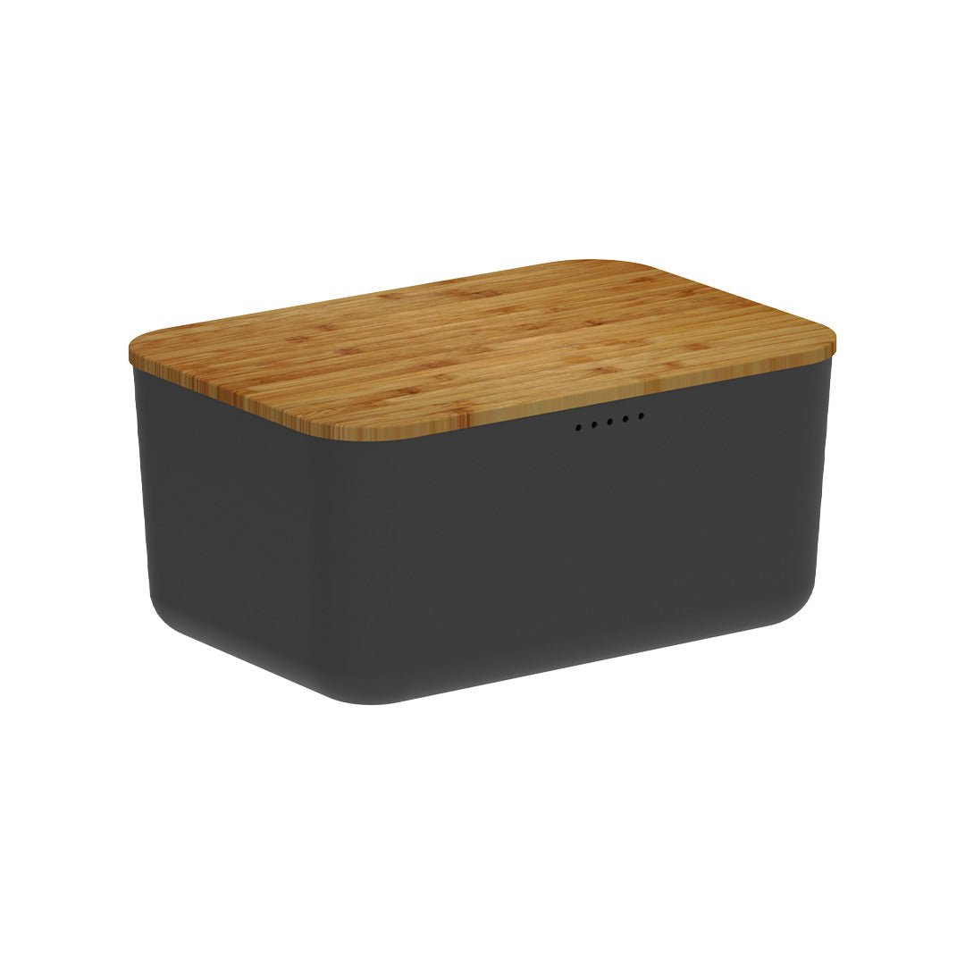 Porta Pão Ou com Tampa de Bambu Linha Lume - Ou