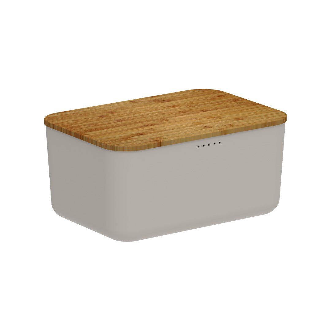 Porta Pão Ou com Tampa de Bambu Linha Lume - Ou