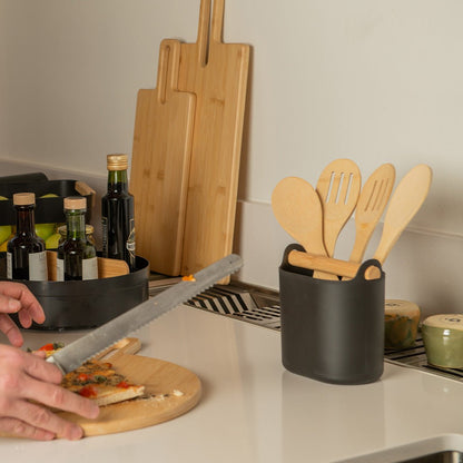 Porta Utensílios com Alça de Bambu Ou Linha Lume - Ou