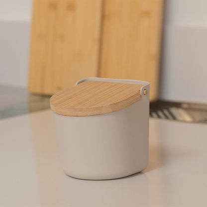 Saleiro com Tampa de Bambu Ou Linha Lume - Ou